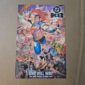 SDCC 2025 DC KO Poster Signed By Scott Snyder And Joshua Williamson 11x17